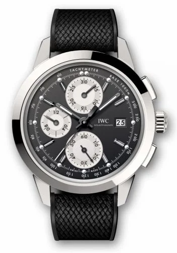 IWC Ingenieur Chronograph Custom Stainless Steel / Black-Silver-Black / Rubber IW3808-BW (IW3808BW)